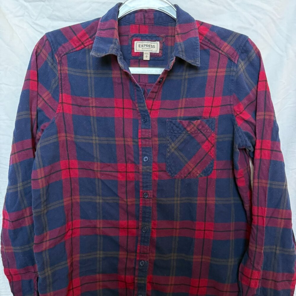 Women's Express Boyfriend Flannel - Size Small